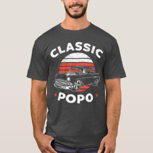 Camiseta Popo Vintage Retro Clássico Amante de Carros Engra