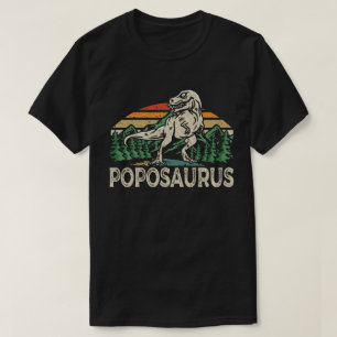 Camiseta Poposaurus Dinossauro Avô Saurus Dia dos Pais