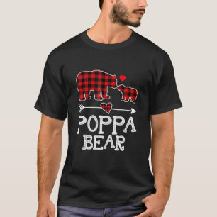 Camiseta Poppa Bear Red Buffalo Xadrez Poppa Bear Pajama