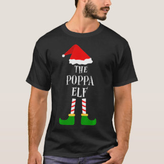 Camiseta Poppa Elf Natal Pajama Correspondendo Presentes Fa