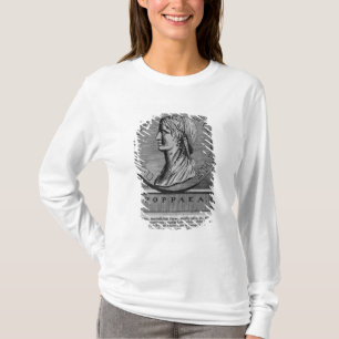 Camiseta Poppaea Sabina, gravando após um romano