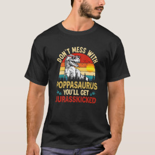 Camiseta Poppasaurus, Dinossauro Rex Pai, desolado
