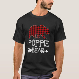 Camiseta Poppie Bear Natal Xmas Pajama Xadrez Vermelha Buff