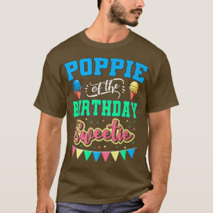 Camiseta Poppie Da Parte Do Sorvete De Aniversário