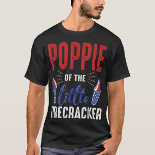 Camiseta Poppie do Pequeno Firecracker 4 de julho