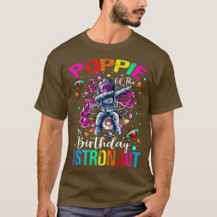 Camiseta Poppie Do Tema Espacial Do Astronauta De Aniversár