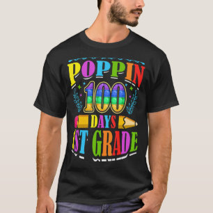 Camiseta Poppin 100 Dias 1rua Classe Primária Escola Kid El