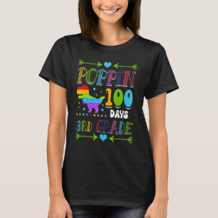 Camiseta Poppin 100 Dias Dinossauro Escolar Primário do 3º 