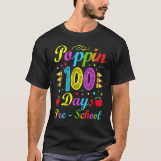Camiseta Poppin 100 Dias Pré-escola Escola Infantil