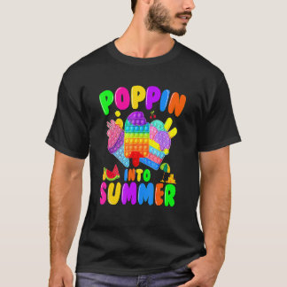 Camiseta Poppin Em Sorvete De Verão No Último Dia Do Ensino