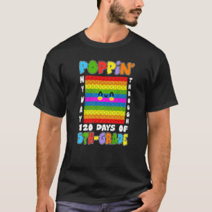 Camiseta Poppin' My Way Through 120 Days Of 5th Grade Pop I