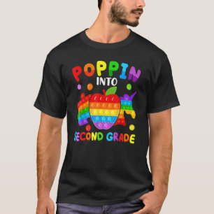 Camiseta Poppin Na Equipe Segundo Grau De Volta Às Crianças