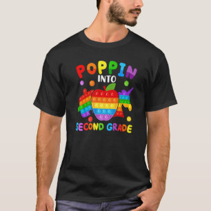 Camiseta Poppin Na Equipe Segundo Grau De Volta Às Crianças
