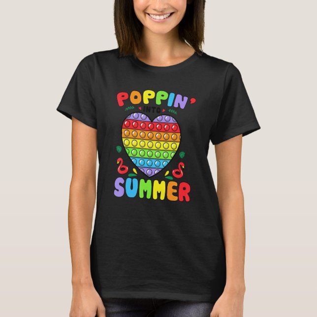 Camiseta Poppin No Pop De Verão No Último Dia Da Cimeira Es (Frente)