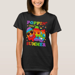 Camiseta Poppin No Verão Do Último Dia De Estudo De Profess