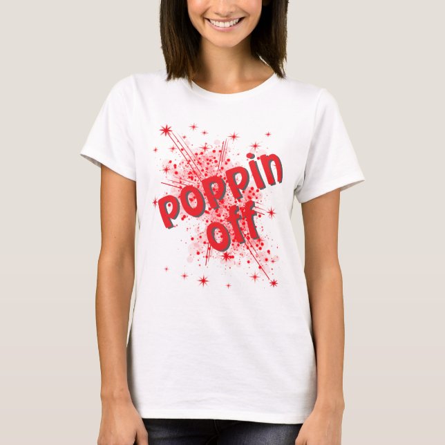 Camiseta Poppin off graphic women's t-shirt (Frente)