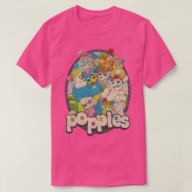 Camiseta Popples Amizade Tripulação 1986 (Frente do Design)