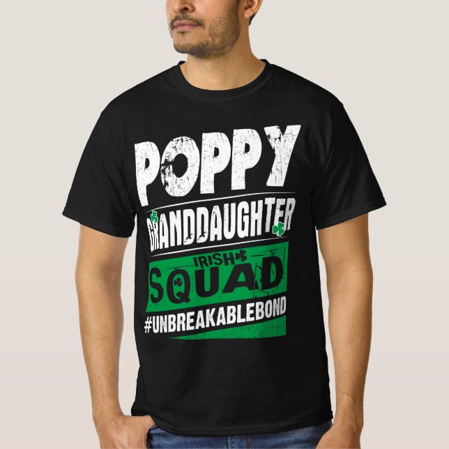 Camiseta Poppy Avô Irish Squad Unquebrável (Frente)