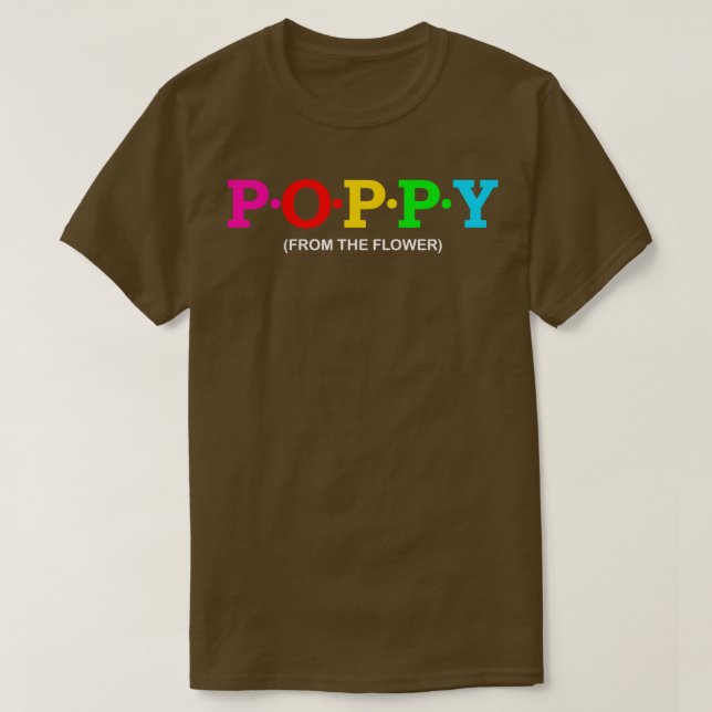 Camiseta Poppy Da Flor (Frente do Design)