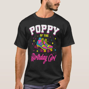 Camiseta Poppy Da Rapariga De Aniversário Skates De Caipira