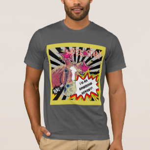 Camiseta Poppy, eu sou uma incrível cavaleira! estilo cômic