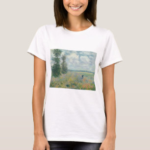 Camiseta Poppy Fields perto do Argenteuil por Claude Monet