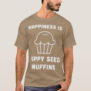 Camiseta Poppy Seed Muffins Café da Manhã Brunei Cozinhar