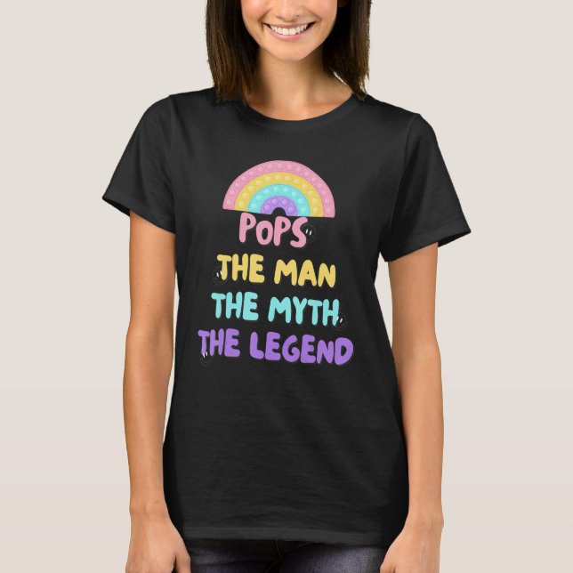 Camiseta Pops the man the myth the legend sign (Frente)