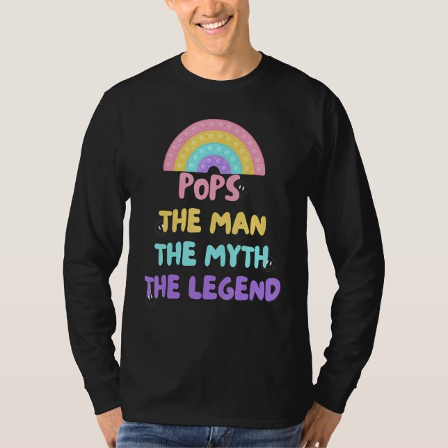 Camiseta Pops the man the myth the legend sign (Frente)