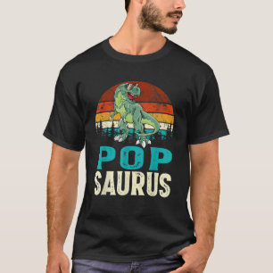Camiseta Popsaurus T Rex Dinossaur Funny Pop Saurus Família