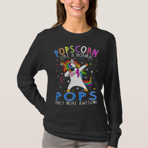 Camiseta popscorn Like A pops Only Awesome Dabbing Unicorn