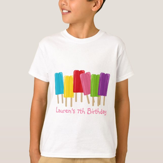 Camiseta Popsicles e bolinhas (Frente)