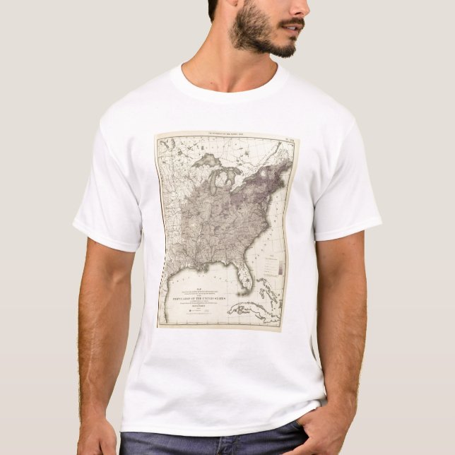 Camiseta População 1850 dos E.U. (Frente)