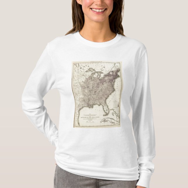 Camiseta População 1850 dos E.U. (Frente)