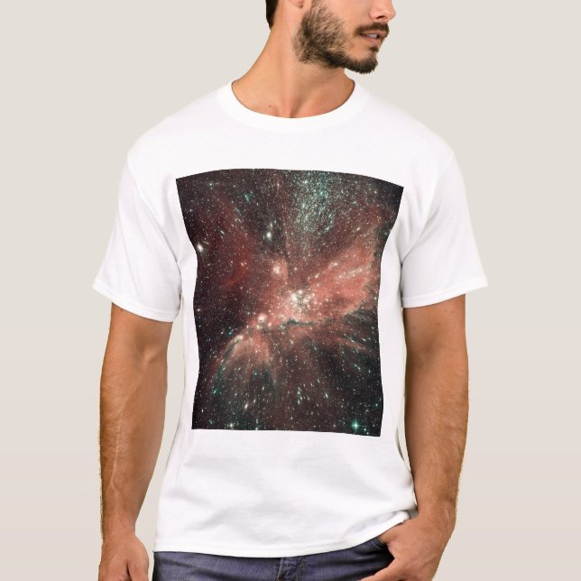 Camiseta População de estrelas crianças na Via Látea (Frente)