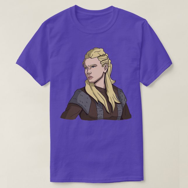 Camiseta POPVERSE Vikings Lagertha Shield Maiden (Frente do Design)