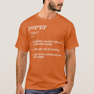 Camiseta Popy Definition T Engraçado Dia de os pais Dente T