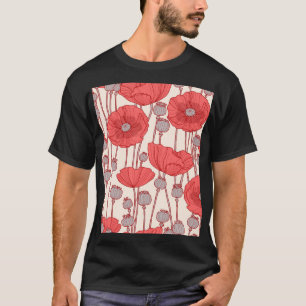Camiseta Popy Field Dance: Rapsódia Floral Sem Olhos