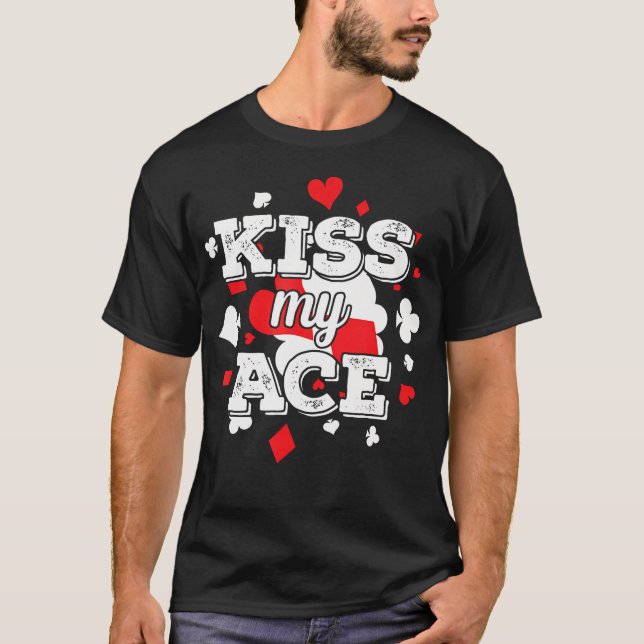 Camiseta Pôquer Beije Meu Ás (Frente)