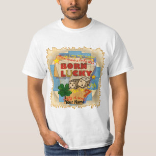Camiseta Pôquer Born Lucky