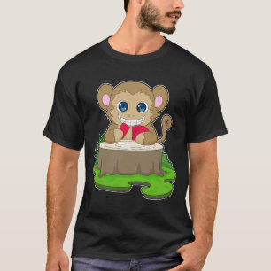 Camiseta Pôquer de macaco Cartas de pôquer Jogo de cartas