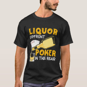 Camiseta Pôquer Frente Liquor No Poker Traseiro