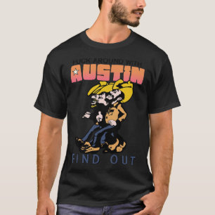 Camiseta Por aí com Austin Texas e descubra