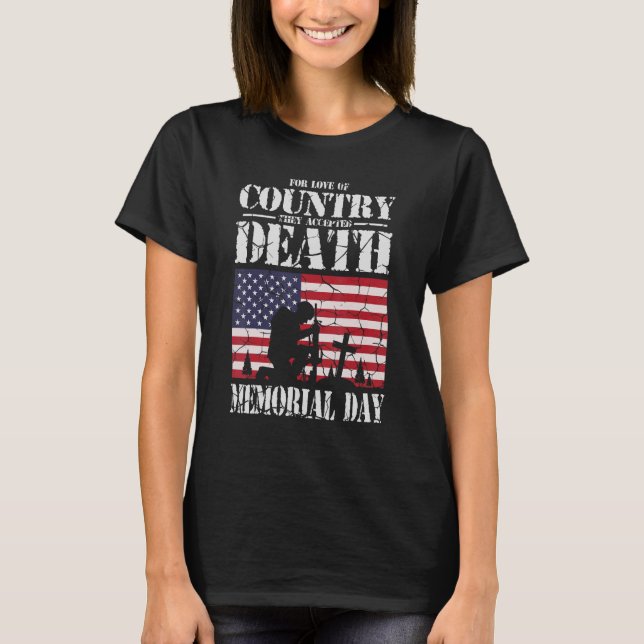Camiseta Por Amor Do País, Eles Aceitaram A Morte Usa Memi (Frente)