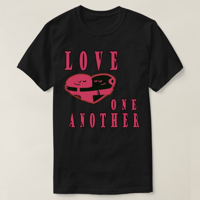 Camiseta por amor um ao outro (Frente do Design)