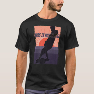 Camiseta Por aqui é assim que eu faço a vida flutuante skat