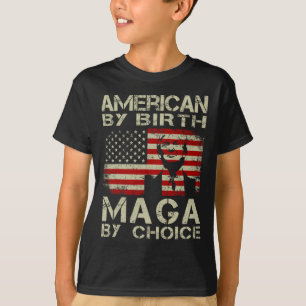 Camiseta Por Birth Maga By Choice Pro Trump 2024 Us Flag