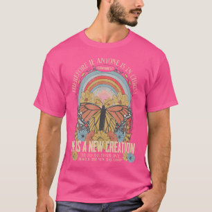 Camiseta Por Conseguinte, Se Alguém Estiver No Cristo Boho