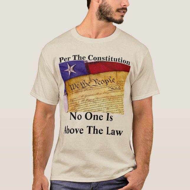 Camiseta Por Constituição, Ninguém Está Acima Da Lei (Frente)