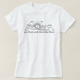 Camiseta Por Cristo como o Cristo católico